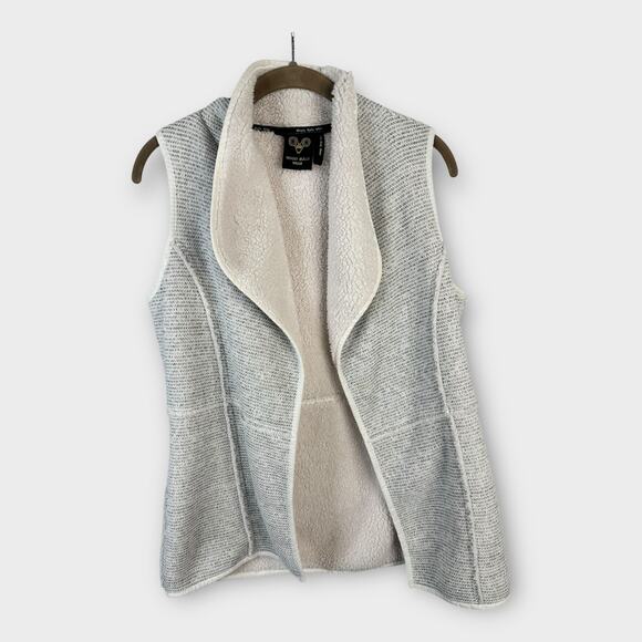 Wooly Bully Womens size Small Gentle Spirit Open Vest Sherpa Fleece Layering - Picture 1 of 10
